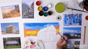 Уроки рисования для школы онлайн  ✍ Три брата мастера всегда трудятся вместе, часть 2