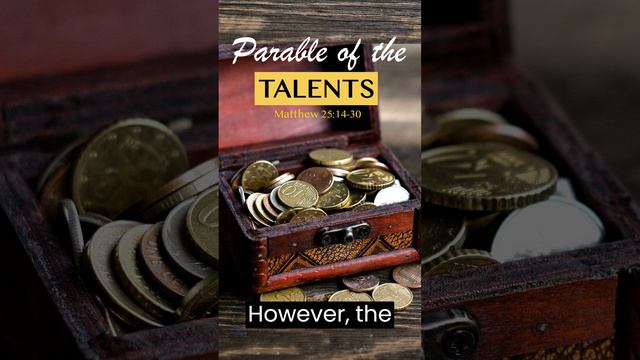 Matthew 25 | Parables of Jesus: The Parable of the Talents | The Bible  #biblevideos #biblestudy