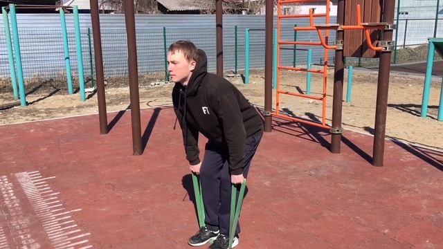 Упражнения с резиной |часть 1| смотреть онлайн