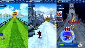 Sonic Dash SONIC VS SHADOW VS BIG Android iPad iOS Gameplay
