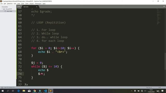 Jifunze PHP na MySQL #05 - Using Loops (For, While and Do .. While Loops) in PHP (Swahili) смотреть онлайн