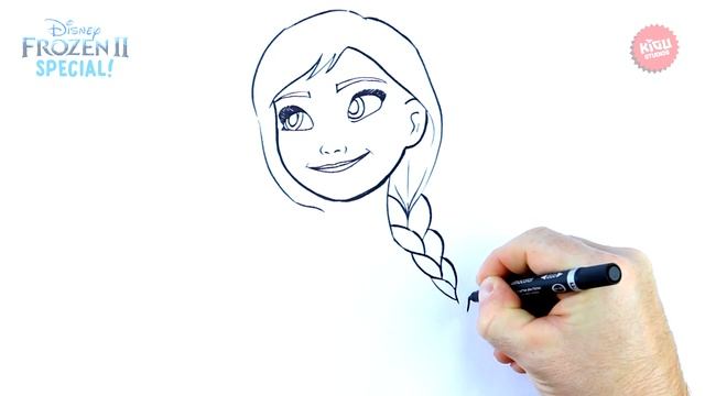 Frozen 2: How To Draw Anna (2019) | Disney Drawing For Kids! смотреть онлайн