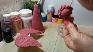 Куколки - Ангелы из туалетной бумаги и клея ПВА своими руками/ esculpir um anjo de papel machê