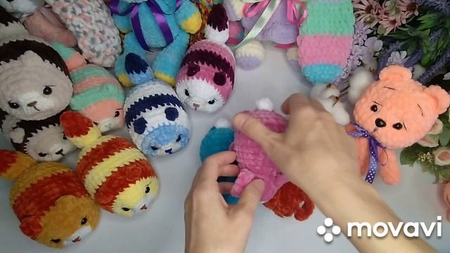 Вязаные игрушки ?? из новой пряжи!!! Прошу прощение за удалённое видео. #вяжуназаказ #вязаныеигрушк