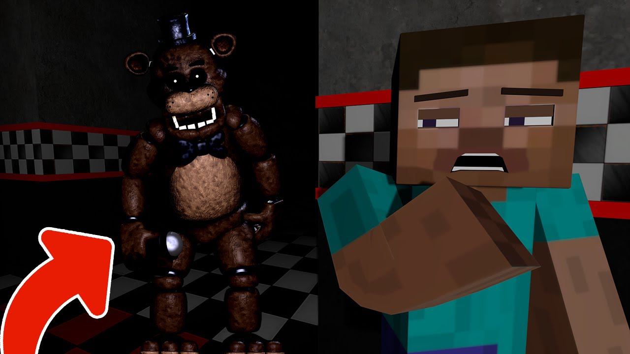 ПОПАЛ В ПИЦЦЕРИЮ FNAF 1 В МАЙНКРАФТ смотреть онлайн