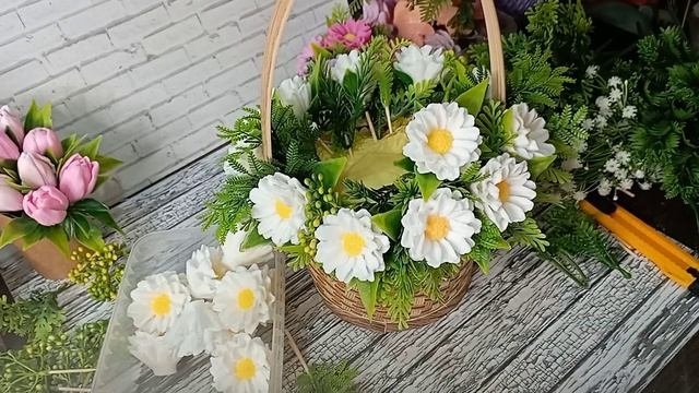 Мыловарение. Ромашки из мыла.