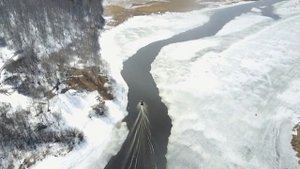 Аэролодка Берег на реке Исеть