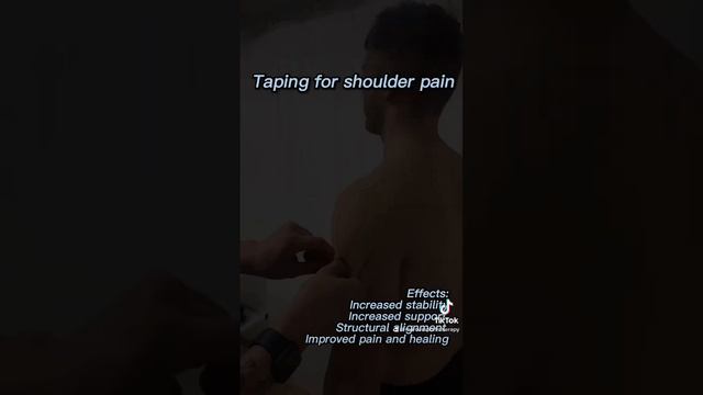 Simple taping for shoulder pain