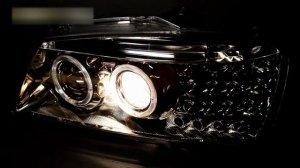 Тюнинг фары Хендай Акцент с ангельскими глазками | Headlights Hyundai Accent
