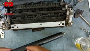 #BT #HP #M521dn #printer #how to #fuser #teflon #roller  how to change pressure roller of hp m521dn