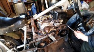 Мотоцикл с двигателем от мотоблока