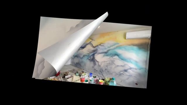 Роспись стен квартиры «Стихия Флоры. Стихия Воды»