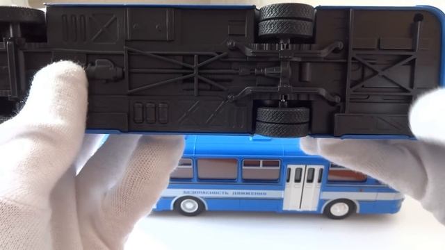 ЛиАЗ-677М «Безопасность движения» 1:43 | Советский Автобус - СовА | Масштабная модель смотреть онлайн