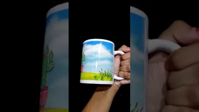 Caneca de Cactus - Modelo.