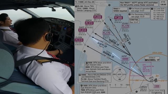 Penerbangan UMROH Jakarta Arab Saudi Lion Air PREMIUM A330 Cockpit View 03 Nov 2022