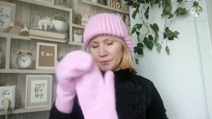 обзор шапка-ушанка/вязание крючком