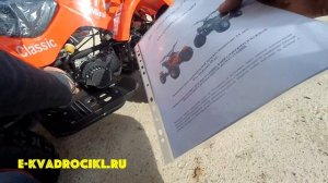 Квадроцикл бензиновый для детей от 4 лет MOWGLI  X16 двухтактный 50 кубовый
