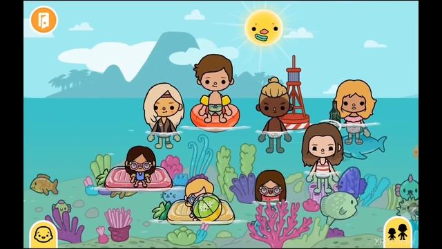 Toca boca. Ева и её семья. || 4 сезон 17 серия ||~♡ Тока бока домик(1,2) и пляж ♡~ смотреть онлайн