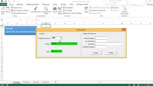 Gestor de Inventarios Parte 5 | Formulario de ENTRADAS de Existencias | VBA Excel 2013 #26 смотреть онлайн