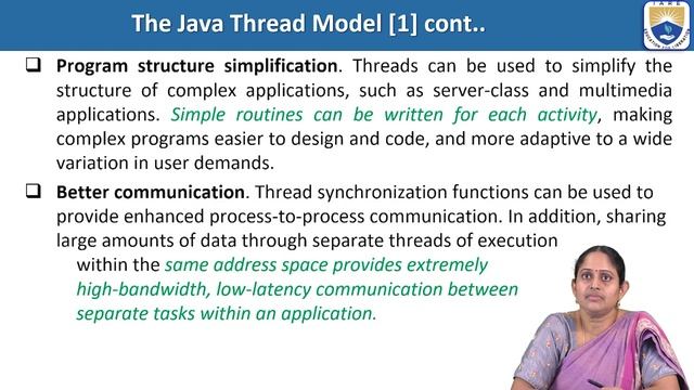Multithreading, Java thread Model, Main thread by Ms. R Anusha смотреть онлайн