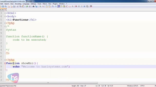 PHP tutorial for beginners full | php tutorial for Advanced | php complete course | Harisystems