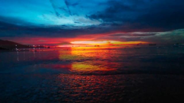 Неимовернейший вечерний закат, спокойная музыка для сна, приятного времяпрепровождения, медитации. смотреть онлайн