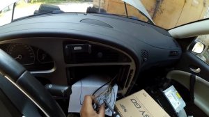 Saab 9 5 aero установка 2din магнитолы