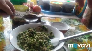 Паста/орехи/кинза/чеснок.