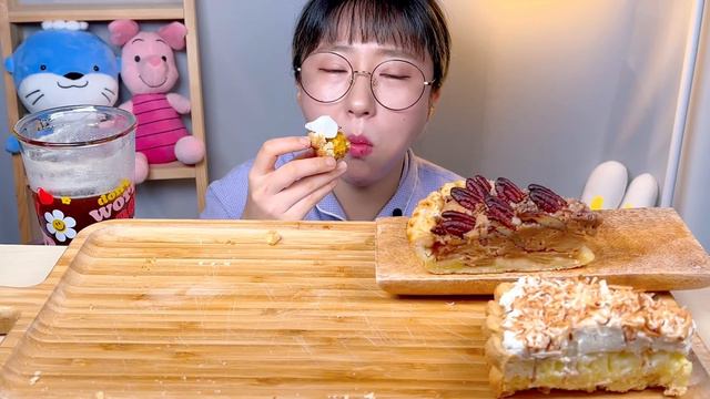 파이 타르트🍰 애플파이 피칸파이 코코넛파이 호박머랭파이 디저트 먹방 Dessert Mukbang