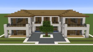 Майнкрафт - Как построить простой современный дом. Minecraft