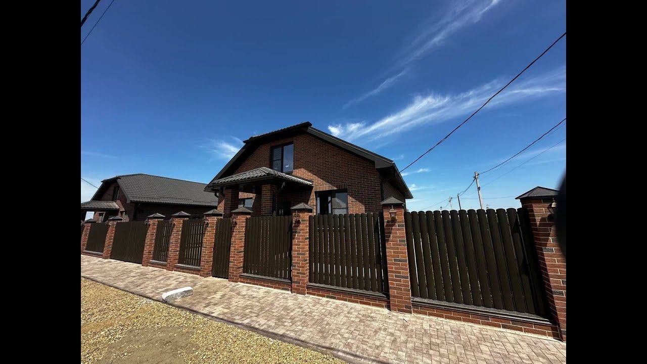 Красивый добротный дом рядом с Краснодаром
