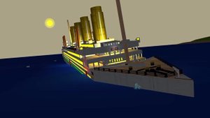 ?BRITANNIC sinking, the largest ship in the world at that time. 3d full animation
