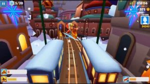 Subway Surf играем! Мультик игра собиратель монет #115 ☺ Tuaone