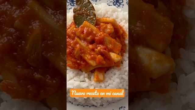 Calamares con tomate?,nueva receta en mi canal #comidacasera #foodshort #cocinatradicional #calamar