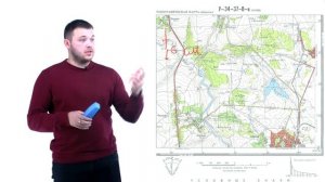 Определение прямоугольных координат по карте