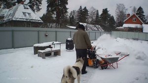 СНЕГОУБОРЩИК STIGA SNOW BLIZZARD в деле