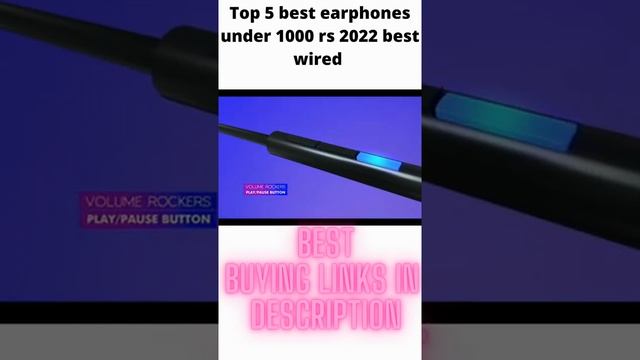 Top 5 best earphones under 1000 rs 2022 | wired earphones | #shor