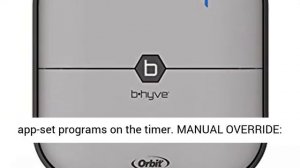 Orbit B-hyve 4-Zone Smart Indoor Sprinkler Controller - Overview