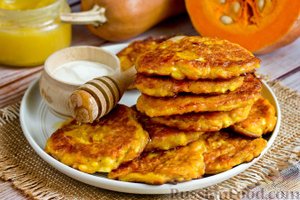 Яркие, с ароматом корицы...
ТЫКВЕННО-ТВОРОЖНЫЕ ОЛАДЬИ