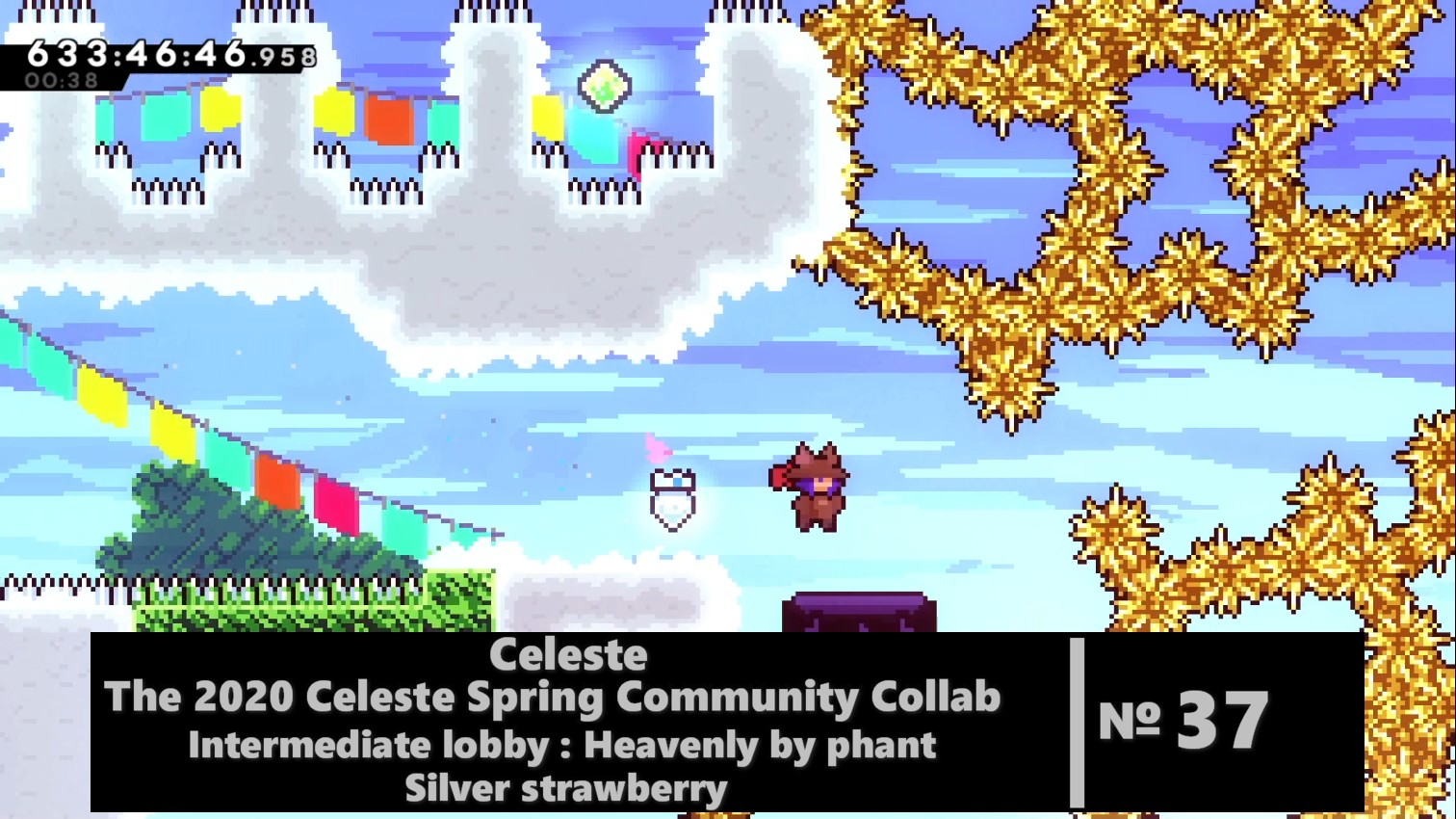 Celeste: Spring collab 2020: Intermediate lobby: Heavenly by phant  Silver strawberry