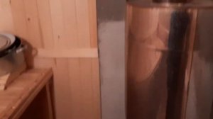 Топим каркасную баню 2.5 на 3 построенную своими руками зимой