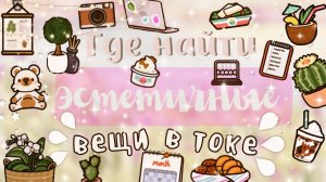 Где найти ЭСТЕТИЧНЫЕ вещи_!??? ___ тока бока ___ toca boca ___ Secret Toca.