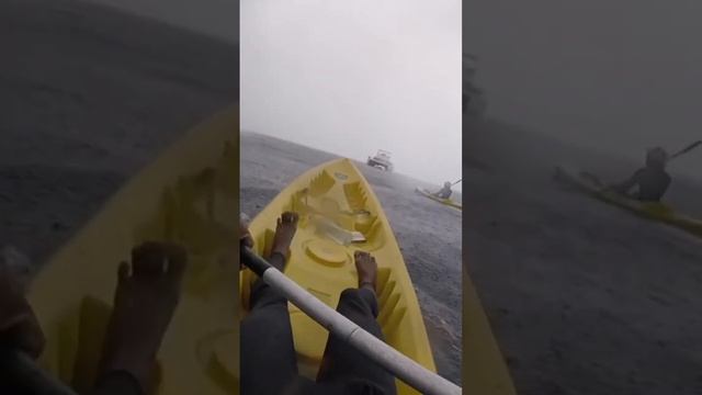 Kayak Fishing, In The Middle of A Storm, Almost Got Lost At Sea!!…LIKE FOR FULL VID #kayaking