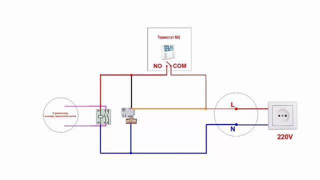 Как подключить 2 термостата к 1 котлу! #3 смотреть онлайн