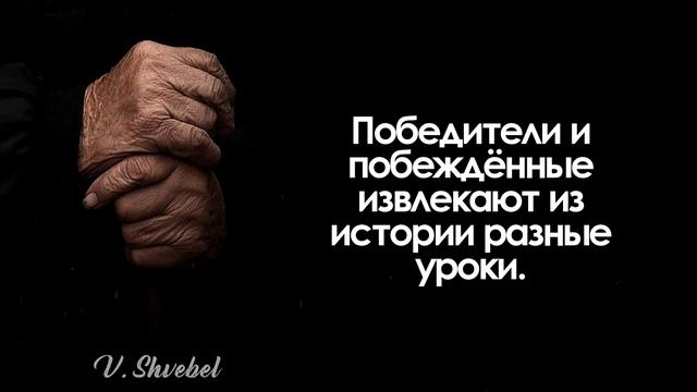 Невероятно точные слова! Вильгельм Швебель