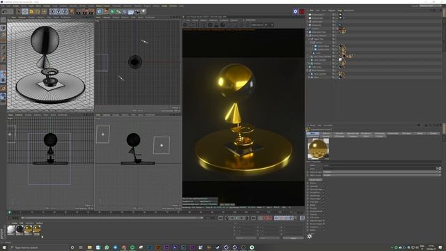 Black Gold 01 - Octane Render and Export Settings | Cinema 4D Tutorial смотреть онлайн