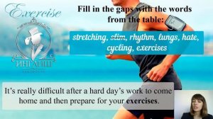 Пойми АНГЛИЙСКИЙ на слух за 10 минут! Тема Физические упражнения