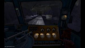 Ночная поездка на электровозе ВЛ10-1628 (Trainz 2010)