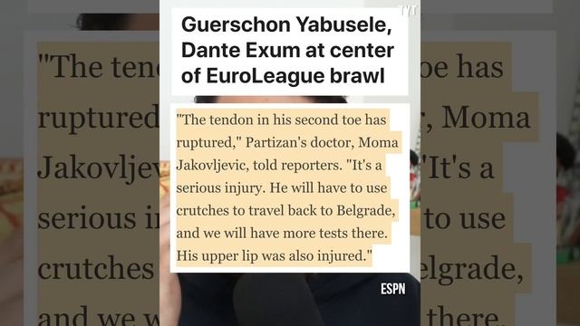 Wild Brawl Explodes During EuroLeague Basketball Game смотреть онлайн