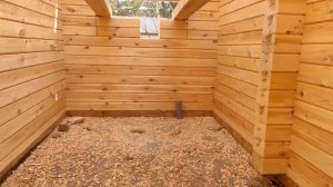 Закончили коробку стен из профилированного бруса, сборка профилированного бруса произведена в чашу.